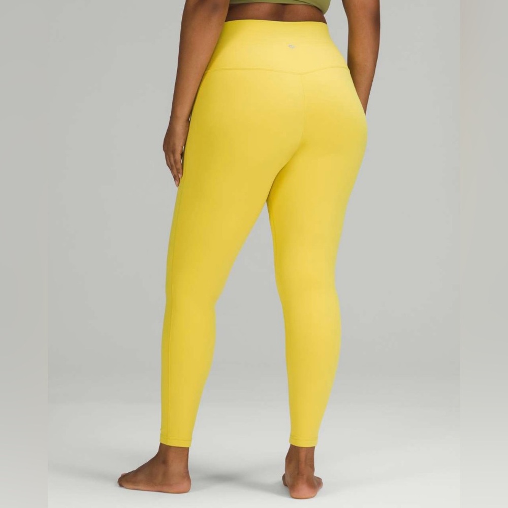 Lululemon Align High-Rise Pant 28" Yellow Leggings Yoga Wear Loungewear size 8